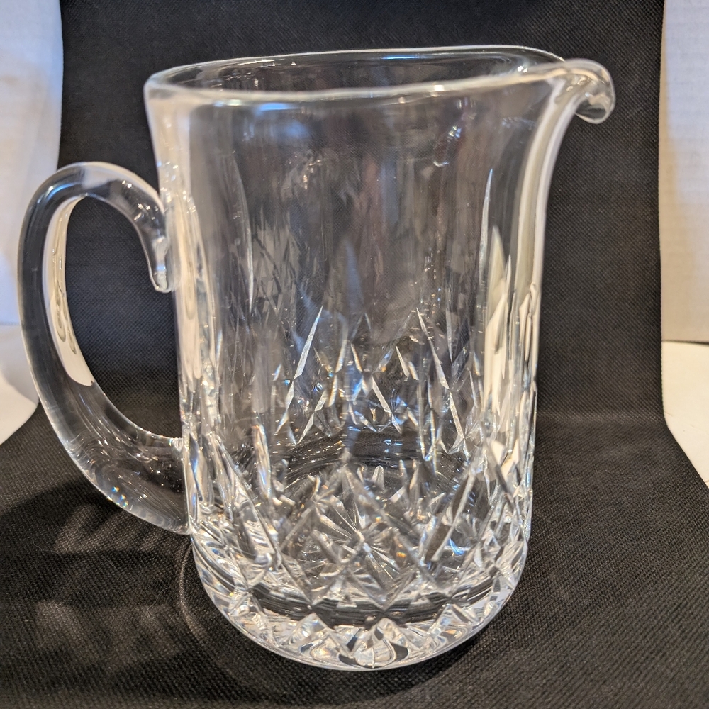 Crystal Cut Glass Table Water Pitcher Elegant Brilliant style.